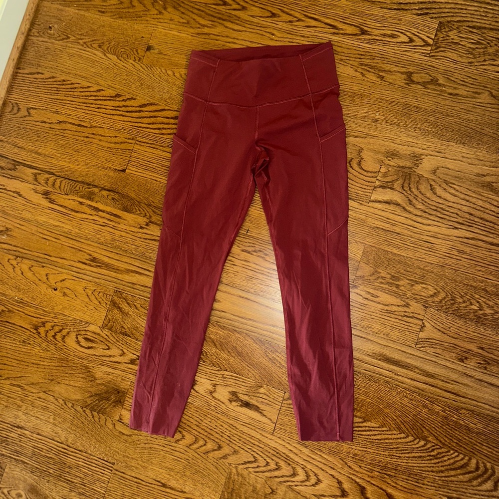 Lululemon Athletica Maroon Leggings